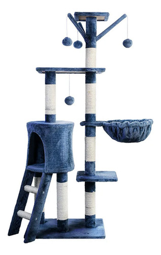 Gimnasio Para Gatos Torre De 5 Niveles Con Rascador Dimm Color Marrón