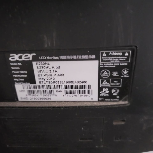 Monitores Acer Lcd (Usado)