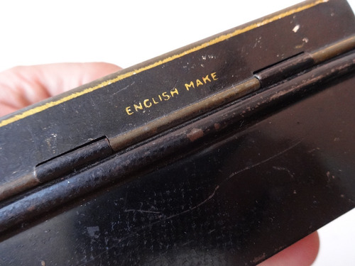 2 Alcancia Ingles Antiguo Metal Lata Chapa Juguete Miniatura (Usado)