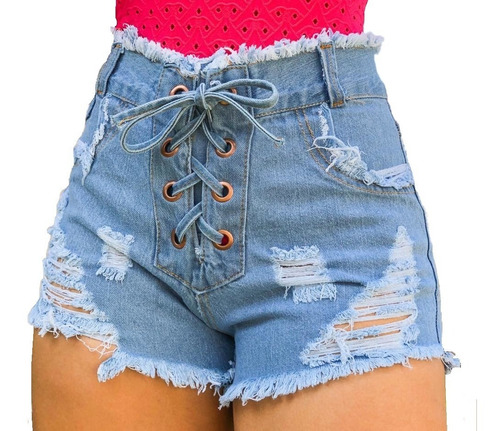 shorts feminino cintura alta