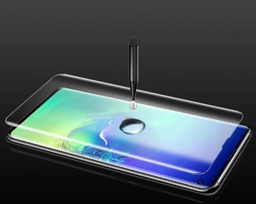 Imagen 5 de 7 de Samsung S10 Protector De Pantalla Curvo Uv 5d