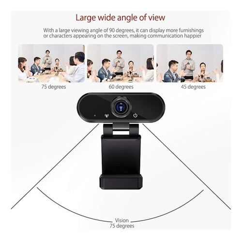 Cámara Web 1080p Con Micrófono Para Video Llamadas Y Confere