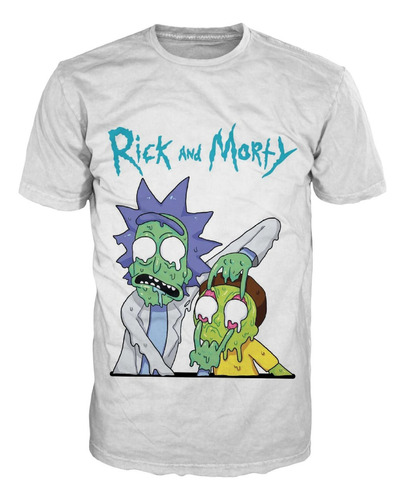 Camiseta Rick Y Morty Neon Art-4 Serie Tv Clasica