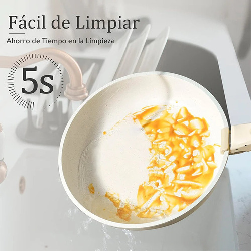 Juego Sarten Antiadherente Mango Extraíble 9pzas