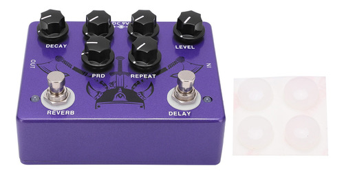 Pedal De Efectos Para Guitarra Reverb Digital Delay 2 En 1 T