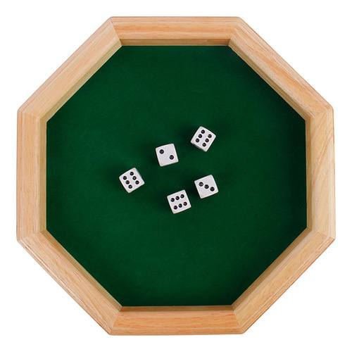 Bandeja De Madera De Lujo Con Forma De Octágono Para Juegos