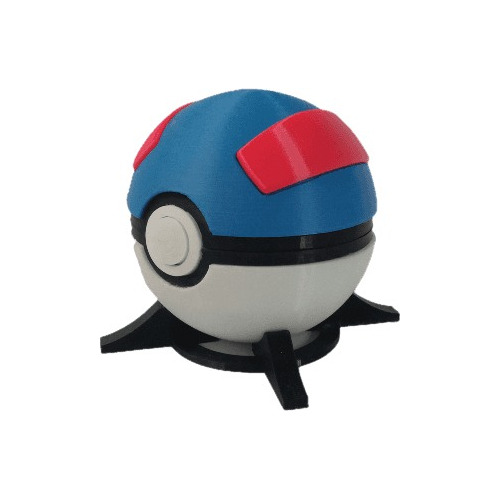  Pokemon - Superball Impresa En 3d Con Boton Para Abrir