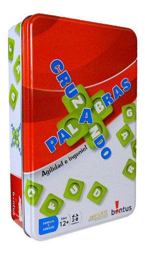 Imagen 1 de 7 de Juego De Mesa En Lata Cruzando Palabras Orig Bontus Cuotas