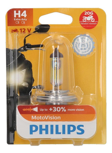 Lampara Philips H4fit 12458 12v 35w 35w P43t38 Extraduty.