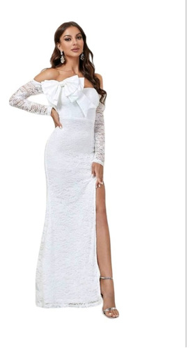 Vestido De Novia Sencillo Hombros Descubiertos