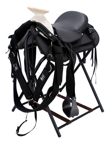 Silla Tex-mex Para Montar Negra Con Accesorios Mesace