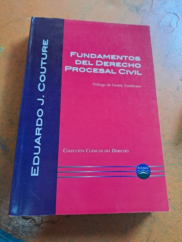 Fundamentos Del Derecho Procesal Civil, Eduardo J. 