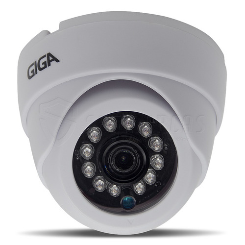 Imagem 1 de 3 de Câmera Segurança Dome Infra Metal Hd 720p 30mt Gs0015 Giga
