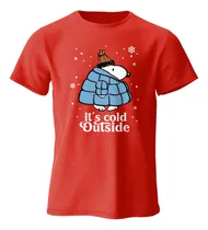 Comprar Playera Snoopy Navidad Peanuts Navideño Frío Cold Familia