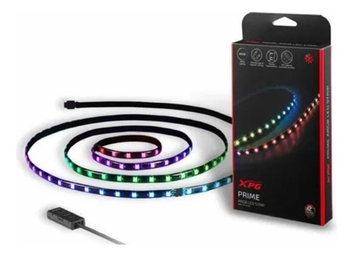 Tira Luz Led Xpg Prime Strip C/control Argb Megasoft Luz Negro