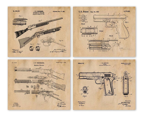 Glock Colt  Winchester Patent Prints, 4 (.