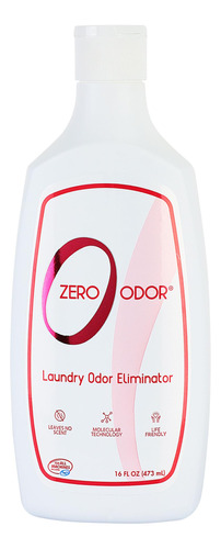 Zero Odor Aditivo Para El Lavado De Ropa Deportiva, 16 Onzas