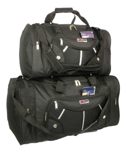 Conjunto 2 Bolsas De Viagem Tipo Sacola 1 Grande E 1 Média