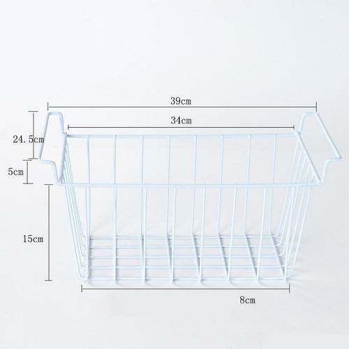 2x Cesta De Alambre Para Congelador, 39 Cm X 24,5 Cm X 20 Cm