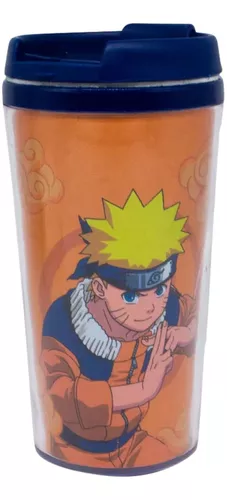 Copo Com Tampa do Naruto Clássico Time 7 - 200ml - Zonacriativa