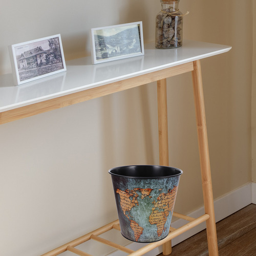 Cesta De Basura Con Forma De Mapa Para Lavandería