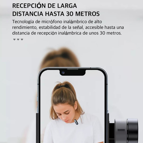 Imagen 7 de 12 de Microfono Inalambrico De Solapa Dual Usb Tipo C Con Estuche De Carga y Cancelacion de Ruido