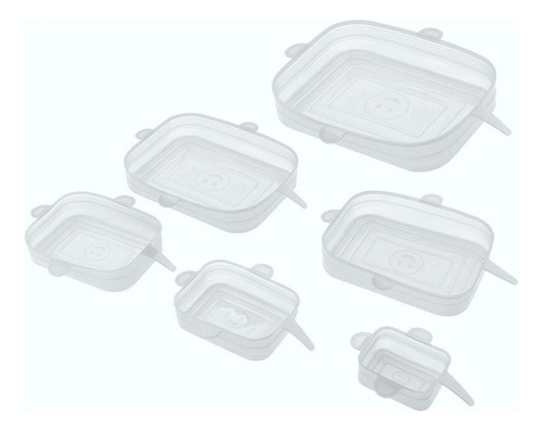 Tapas Silicona Reutilizables Ajustables Set X 6 Pettish 