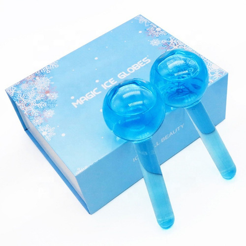 Masajeador Facial Hielo Globes Ice Anti Arrugas Ojeras Poros Color Azul