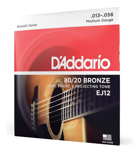 Encordoamento Para Violão D'addario Ej12