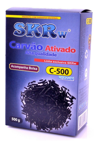 Carvao Ativado Peletizado Skrw C-500 500g Para Aquário