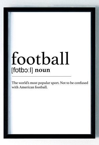 Cuadro Moderno Definición De Fútbol - Football Definition.