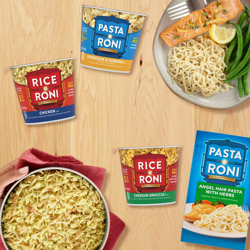 Mezcla De Tazas Pasta Con Salsa De Mantequilla Y Ajo 61g 12p