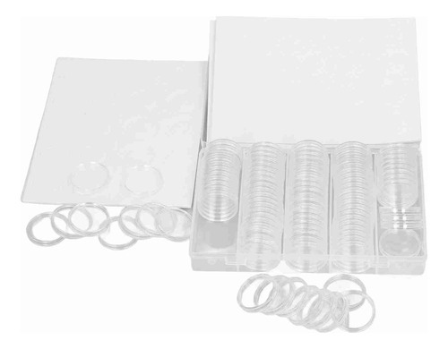 Funda Para Monedas, 100 Cápsulas De 17 A 30 Mm, 5 Tamaños