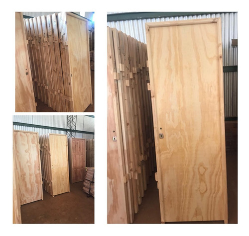 Puerta Placa De Pino Marco De Pino 70 X 200 Interior Ddika