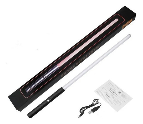 Qyq Sable Láser Electrónico Variable De 7 Colores Cargado