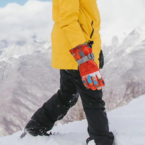 1 Par De Guantes De Esquí De Invierno Impermeables Para Exte