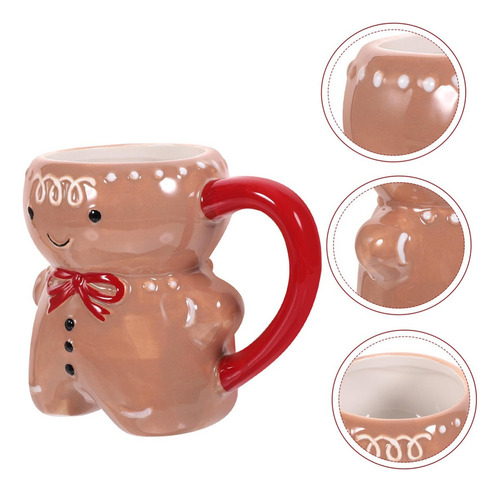 E Taza Hombre Jengibre Taza Navideña Pan Jengibre
