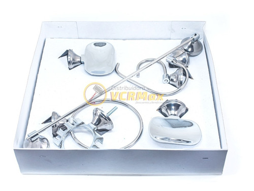 Imagen 6 de 10 de Kit Accesorios Completo Para Baño 7 Piezas Acero Inoxidable