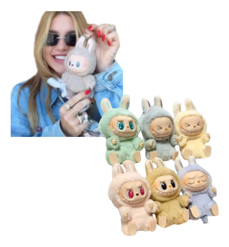 Boneco Labubu Pelúcia Chaveiro Have A Seat Pop Com Embalagem