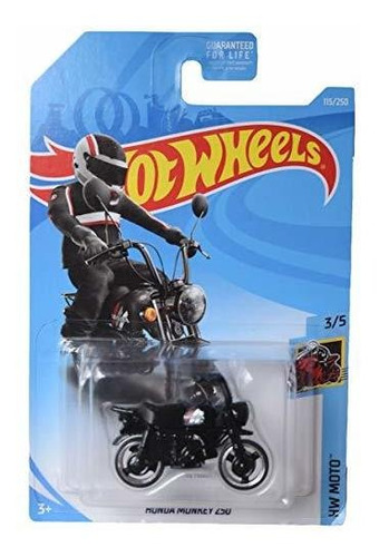 Hot Wheels Moto Series 3/5 Honda Monkey Z50 115/250, Negro