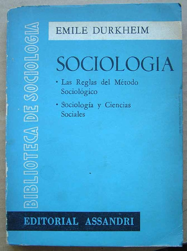 Sociologia, Emile Durkheim