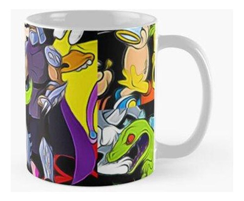 Taza Dibujos Animados 80s 90s Abstract Print Calidad Premium