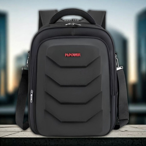 Mochila Bolso Porta Notebook Reforzada Ejecutiva Estudiante Color Negro Diseño de la tela Impermeable