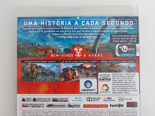 Far Cry 4 Ps3 Mídia Física Original Completo Impecável