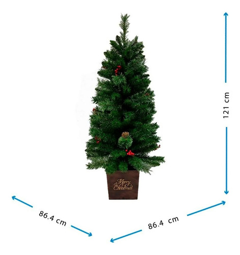 Arbol Navidad De Portico 1.21 Con Luces Led Incluidas