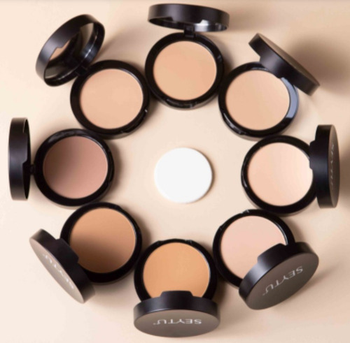 Maquillaje En Polvo 2 En 1 A Prueba De Agua Seytú Caramel Caramel