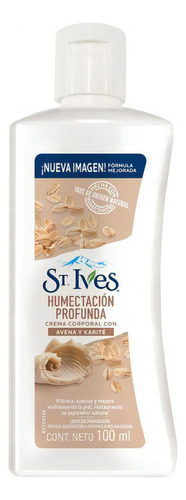  Crema humectante para cuerpo St. Ives Humectacion profunda Avena y karité en tubo 100mL