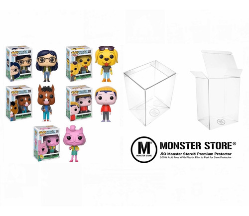 Funko Pop ! Netflix Bojack Horseman Set Of 5 W/ Protector