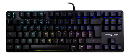 Teclado Mecanico Vorago Kbg500-rd Usb Negro Tkl Game Factor