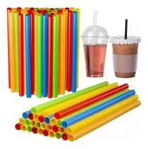 Comprar Desechables Popotes Para Tea O Boba Fiestas 2000 Unidades